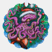 クリスマスタコの窓の貼り オーナメントカード (裏面)
