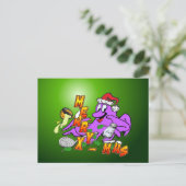 クリスマスタコメリー調理師X-Masはがき ポストカード (スタンド正面)