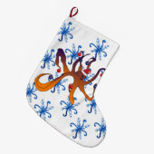 クリスマスタコ漫画 ラージクリスマスストッキング (正面 (吊り時))
