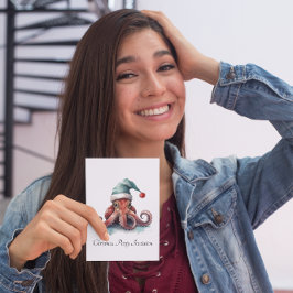 クリスマスタコ、カスタマイズ可能 招待状