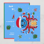 クリスマスタコ 招待状 (正面/裏面)