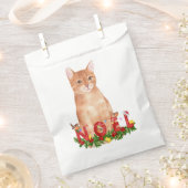 クリスマスタビーキャットウォーターのカラー フェイバーバッグ (クリップ留めされた状態)