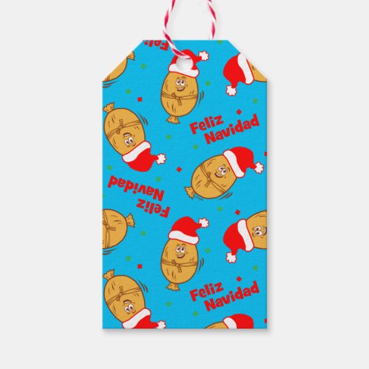 クリスマスタマーズパターン ギフトタグ (正面)