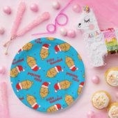 クリスマスタマーズパターン ペーパープレート (パーティー)