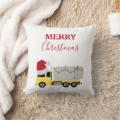 クリスマスタンクローリー輸送トラック クッション (ブランケット)