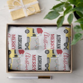 クリスマスタンクローリー輸送トラック 薄葉紙 (ギフト)