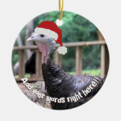 クリスマスターキーカスタムメッセージオーナメント セラミックオーナメント (正面)