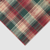 クリスマスタータンチェックと木のシームレス 薄葉紙 (詳細)