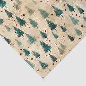 クリスマスタータンチェックと木のシームレス 薄葉紙 (詳細)