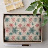 クリスマスタータンチェックと木のシームレス 薄葉紙 (ギフト)