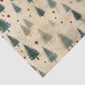 クリスマスタータンチェックと木のシームレス 薄葉紙 (詳細)