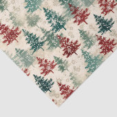 クリスマスタータンチェックと木のシームレス 薄葉紙 (詳細)