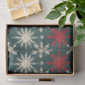 クリスマスタータンチェックと木のシームレス 薄葉紙 (ギフト)