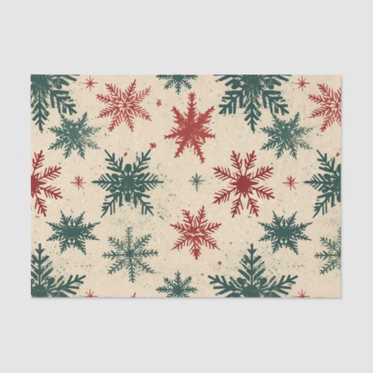 クリスマスタータンチェックと木のシームレス 薄葉紙 (正面)