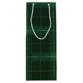 クリスマスタータンチェックウォルシュプレイドチェック ワインギフトバッグ (裏面)