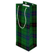 クリスマスタータンチェッククランダビッドソングリーンプレイド ワインギフトバッグ (裏面アングル)