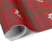 クリスマスタータンチェックサンタ ラッピングペーパー (ロールコーナー)