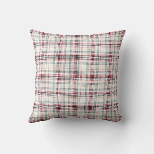 クリスマスタータンチェックフローラデザインシリーズ#24 クッション (裏面)