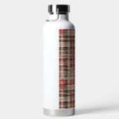 クリスマスタータンチェックフローラデザインシリーズ#2 ウォーターボトル (右面)