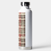 クリスマスタータンチェックフローラデザインシリーズ#2 ウォーターボトル (左面)