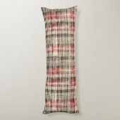 クリスマスタータンチェックフローラデザインシリーズ#2 ボディピロー (裏面 (縦))