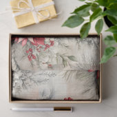 クリスマスタータンチェックフローラデザインシリーズ#6 薄葉紙 (ギフト)