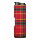 クリスマスタータンチェックプレイドファミリー名 タンブラー (回転右)