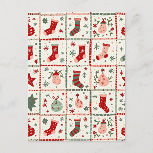 クリスマスタータンチェック シーズンポストカード (正面)