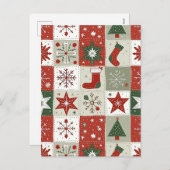 クリスマスタータンチェック シーズンポストカード (正面/裏面)