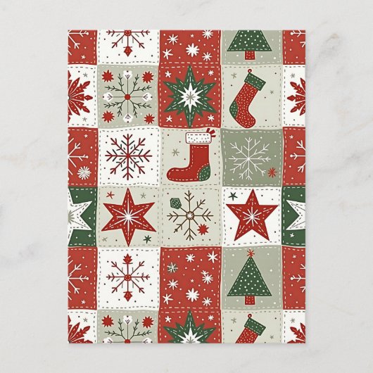 クリスマスタータンチェック シーズンポストカード (正面)