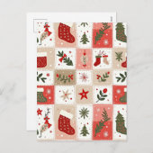 クリスマスタータンチェック シーズンポストカード (正面/裏面)