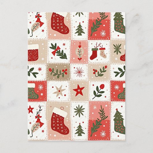 クリスマスタータンチェック シーズンポストカード (正面)