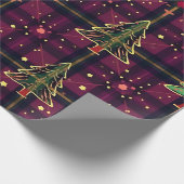 クリスマスタータンチェック ラッピングペーパー (角)