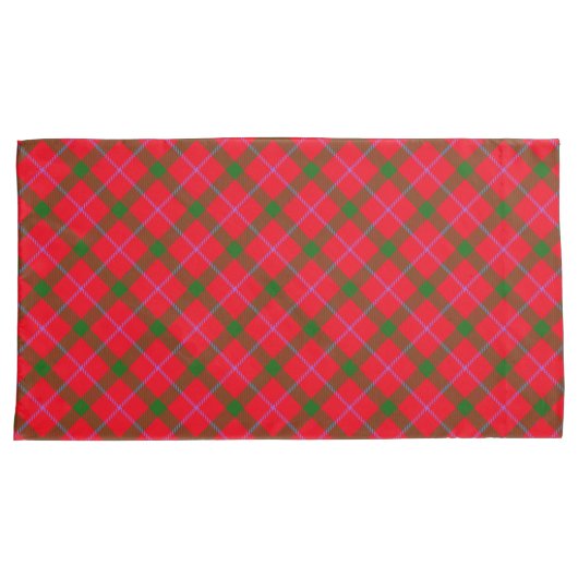 クリスマスタータンチェック 枕カバー (正面右)