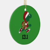クリスマスタートルランナー13.1 セラミックオーナメント (右)