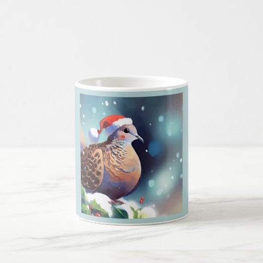 クリスマスタートル鳩2 コーヒーマグカップ (中央)