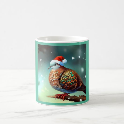 クリスマスタートル鳩3 コーヒーマグカップ (中央)