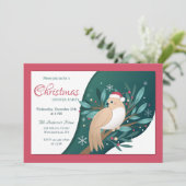 クリスマスタートレドブディナーパーティの招待状 招待状 (スタンド正面)