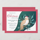 クリスマスタートレドブディナーパーティの招待状 招待状 (正面/裏面)