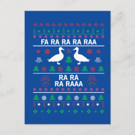 クリスマスダおもしろいックホリデーカード シーズンポストカード