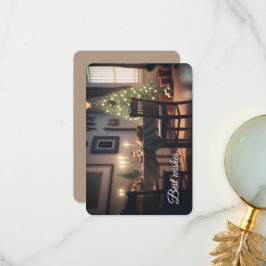 クリスマスダイニング サンキューカード