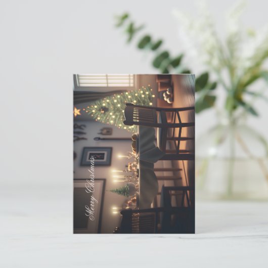 クリスマスダイニング ポストカード (スタンド正面)