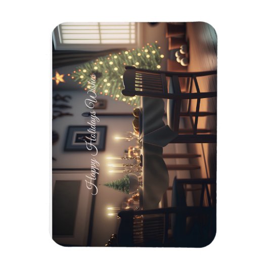 クリスマスダイニング マグネット (縦)