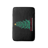 クリスマスダシュントの木のメリークリスマスドキシードグラブ バスマット (正面縦)