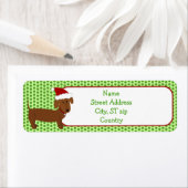 クリスマスダシュント差出人住所ラベル ラベル (インサイチュ)