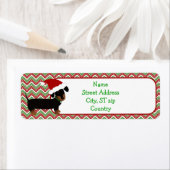 クリスマスダシュント差出人住所ラベル ラベル (インサイチュ)