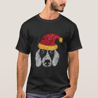 クリスマスダシュント犬のコスチュームマッチングファミリー Tシャツ
