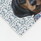 クリスマスダシュント美術 フリースブランケット (角)