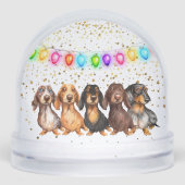 クリスマスダシュント雪の球体 (正面)