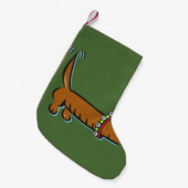 クリスマスダシュント スモールクリスマスストッキング (正面 (吊り時))